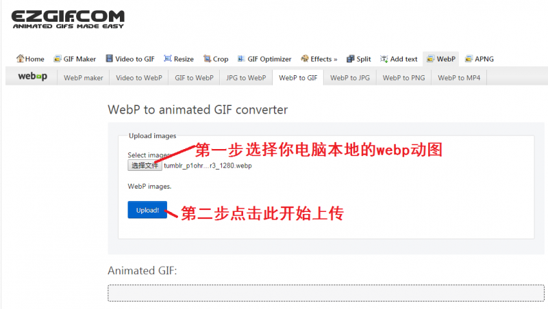 【亲测可用】如何将webp格式动图转换为GIF格式图片！